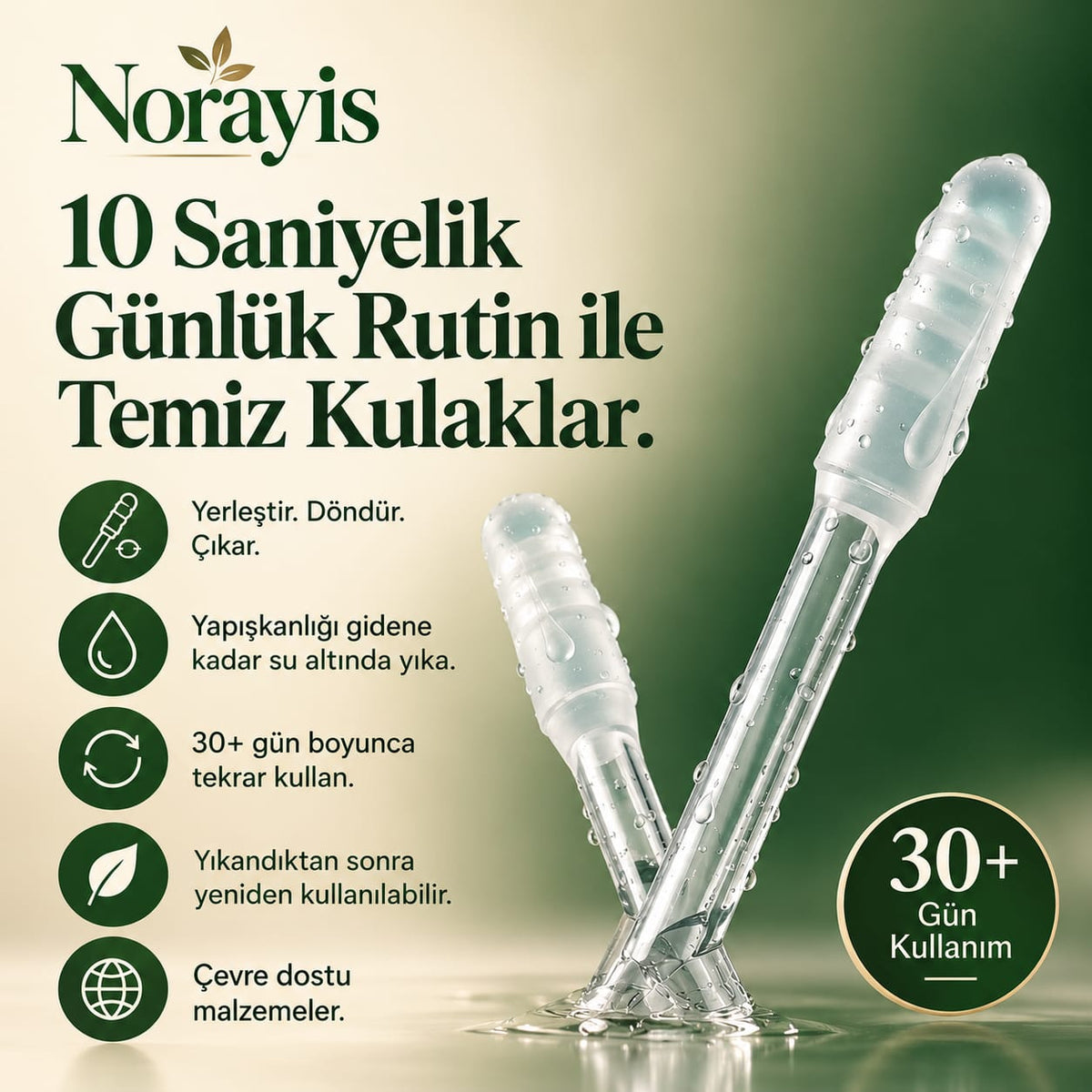 NORAYİS Yapışkan Uçlu Kulak Temizleyici